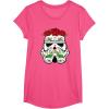 image:imageStar Wars Stormtrooper Roses Sugar Skull TShirtPink Heather