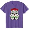 image:imageStar Wars Stormtrooper Roses Sugar Skull TShirtPurple Heather