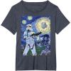 image:imageStar Wars Stormtrooper Starry Night Graphic TShirt C1 TShirtHeather Blue