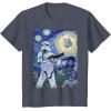 image:imageStar Wars Stormtrooper Starry Night Graphic TShirt C1 TShirtHeather Blue