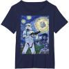 image:imageStar Wars Stormtrooper Starry Night Graphic TShirt C1 TShirtNavy Blue