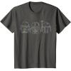 image:imageStar Wars Stormtrooper Vader Fett Helmet Trio TShirt TShirtAsphalt Grey