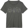 image:imageStar Wars Stormtrooper Vader Fett Helmet Trio TShirt TShirtAsphalt Grey