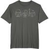 image:imageStar Wars Stormtrooper Vader Fett Helmet Trio TShirt TShirtAsphalt Grey