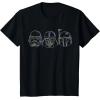 image:imageStar Wars Stormtrooper Vader Fett Helmet Trio TShirt TShirtBlack