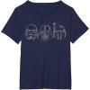 image:imageStar Wars Stormtrooper Vader Fett Helmet Trio TShirt TShirtNavy Blue