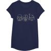 image:imageStar Wars Stormtrooper Vader Fett Helmet Trio TShirt TShirtNavy Blue