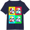 image:imageStar Wars Stormtroopers Helmet Pop Art Graphic TShirt TShirtNavy Blue