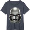 image:imageStar Wars The Force Awakens First Order Stormtrooper TShirtHeather Blue