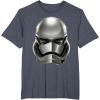 image:imageStar Wars The Force Awakens First Order Stormtrooper TShirtHeather Blue
