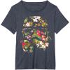 image:imageStar Wars Tropical Stormtrooper Floral Print Graphic TShirt TShirtHeather Blue