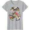image:imageStar Wars Tropical Stormtrooper Floral Print Graphic TShirt TShirtHeather Grey