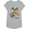image:imageStar Wars Tropical Stormtrooper Floral Print TShirt C1 TShirtHeather Grey