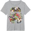 image:imageStar Wars Tropical Stormtrooper Floral Print TShirt C1 TShirtHeather Grey