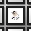 image:imageTrends International Gallery Pops Star Wars Saga  MidCentury Modern Stormtrooper Wall Art Wall Poster 12 x 12 Black Framed VersionBlack Framed Version