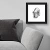 image:imageTrends International Gallery Pops Star Wars Saga  Return of the Jedi Admiral Ackbar Sketch Wall Art Wall Poster 1200 x 1200 Black Frame VersionBlack Frame Version