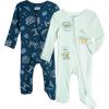 image:imageSTAR WARS Baby 2 Pack Zip Up Sleep N Plays Newborn to Infant Sizes Newborn  24 MonthsGreen  Blue
