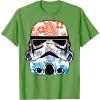 image:imageStar Wars Paradise Floral Palms Stormtrooper Helmet TShirtGrass Green