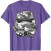 image:imageStar Wars Stormtrooper Camo Helmet Graphic TShirtPurple Heather