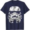 image:imageStar Wars Stormtrooper Helmet Floral Paisley Fill TShirtNavy Blue
