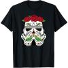 image:imageStar Wars Stormtrooper Roses Sugar Skull TShirtBlack