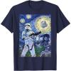 image:imageStar Wars Stormtrooper Starry Night Graphic TShirt C1 TShirtNavy Blue