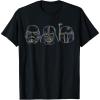 image:imageStar Wars Stormtrooper Vader Fett Helmet Trio TShirt TShirtBlack