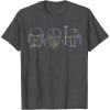 image:imageStar Wars Stormtrooper Vader Fett Helmet Trio TShirt TShirtDark Heather Grey