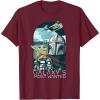 image:imageStar Wars The Mandalorian and Grogu Galaxys Most Wanted TShirtBurgundy