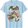image:imageStar Wars Tropical Stormtrooper Floral Print TShirt C1 TShirtBaby Blue