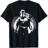 image:imageThe Mandalorian And Grogu A Clan Of Two Monochrome Portrait TShirtBlack