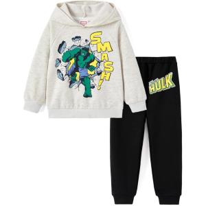 image:imageDisney Marvel SpiderMan Mickey Toy Story Cars Boy Pullover HoodieampJogger Pants Outfit Set Sweatsuit Lounge Matching Set 29YAvengers Hulkblack