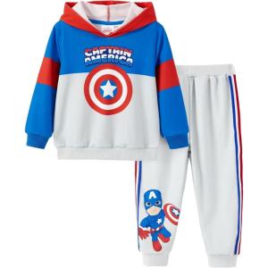 image:imageDisney Marvel SpiderMan Mickey Toy Story Cars Boy Pullover HoodieampJogger Pants Outfit Set Sweatsuit Lounge Matching Set 29YCaptain Americagrey