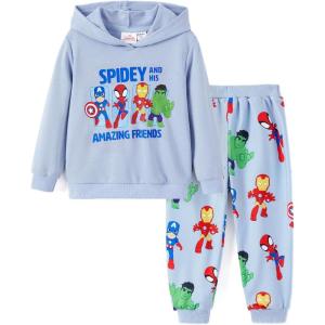 image:imageDisney Marvel SpiderMan Mickey Toy Story Cars Boy Pullover HoodieampJogger Pants Outfit Set Sweatsuit Lounge Matching Set 29YMarvellight Blue