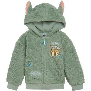 image:imageSTAR WARS The Mandalorian Grogu Cozy Sherpa Cosplay Hoodie Newborn to Big Kid Sizes 03 Months  1416Green