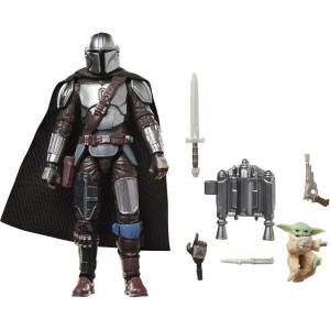 image:imageSTAR WARS The Vintage Collection The Mandalorian amp Grogu The Mandalorian amp Grogu Deluxe 375 Inch Collectible Action Figure