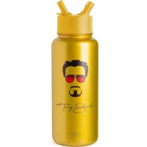image:imageSimple Modern Summit Water Bottle with Straw Lid  Star Wars 30oz Leak Proof Stainless Steel Insulated Cup  Gifts for Him  The DarkMarvel Iron Man Tony Stark