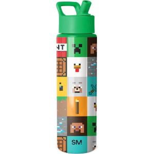 image:imageSimple Modern Summit Water Bottle with Straw Lid  Star Wars 30oz Leak Proof Stainless Steel Insulated Cup  Gifts for Him  The DarkMinecraft Mashup