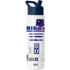 image:imageSimple Modern Summit Water Bottle with Straw Lid  Star Wars 30oz Leak Proof Stainless Steel Insulated Cup  Gifts for Him  The DarkStar Wars R2D2