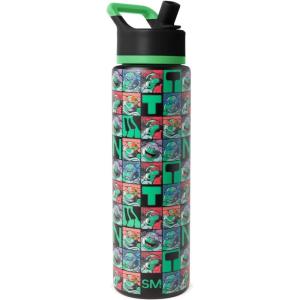 image:imageSimple Modern Summit Water Bottle with Straw Lid  Star Wars 30oz Leak Proof Stainless Steel Insulated Cup  Gifts for Him  The DarkTMNT Checkerboard