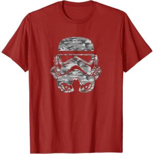 image:imageStar Wars Arctic Camo Stormtrooper Helmet TShirtCranberry Red