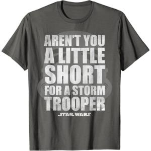 image:imageStar Wars Arent You A Little Short For A Stormtrooper TShirtAsphalt Grey