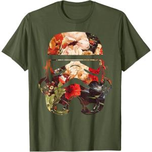 image:imageStar Wars Blooming Stormtrooper Floral Fill TShirtOlive Green