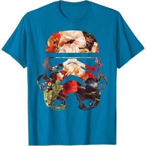 image:imageStar Wars Blooming Stormtrooper Floral Fill TShirtSapphire Blue