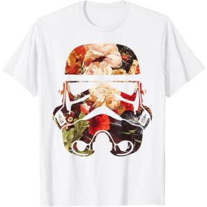 image:imageStar Wars Blooming Stormtrooper Floral Fill TShirtWhite