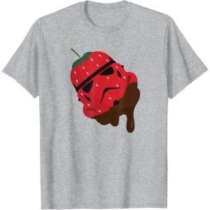 image:imageStar Wars Chocolate Dipped Strawberry Stormtrooper TShirtHeather Grey