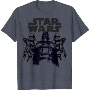 image:imageStar Wars Darth Vader And Stormtroopers TShirtHeather Blue