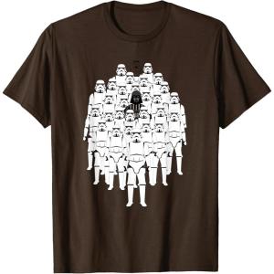 image:imageStar Wars Darth Vader and Stormtroopers Print TShirtBrown