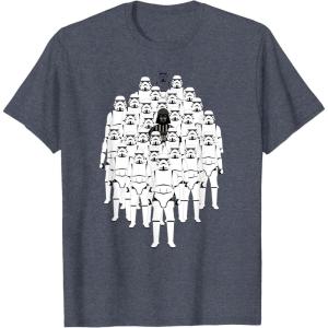 image:imageStar Wars Darth Vader and Stormtroopers Print TShirtHeather Blue