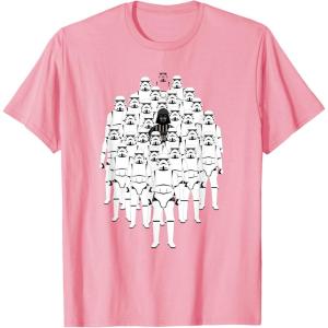image:imageStar Wars Darth Vader and Stormtroopers Print TShirtPink